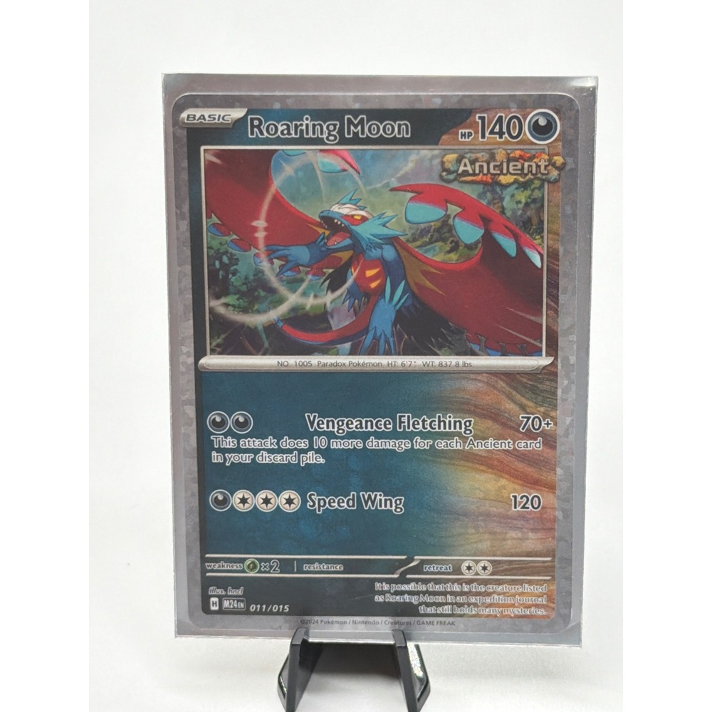 Pokemon Roaring Moon 011/015 2024 Match Battle Promo Holo Card